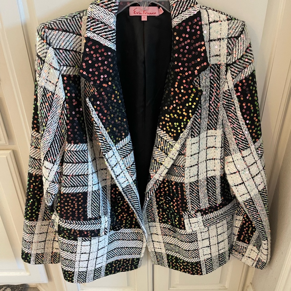Eva Franco Sequin Blazer